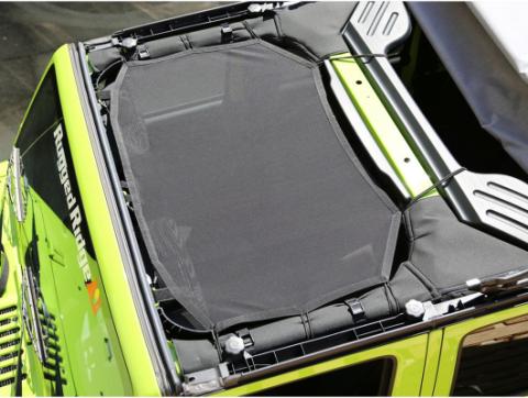 Eclipse Sun Shade Full Black Jeep Rugged Ridge