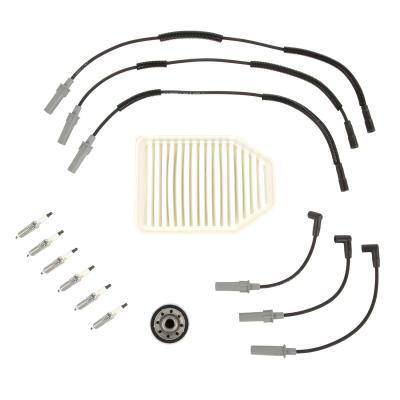 Tune-Up Kit Includes Air Filter/Oil Filter/Spark Plugs/Ignition Wire Set 07-11 Wrangler JK / Jku OMIX