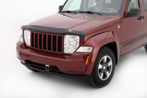 Bugflector II Hood Shield Dark Smoke for 2008-2012 Jeep Liberty Smoke AVS
