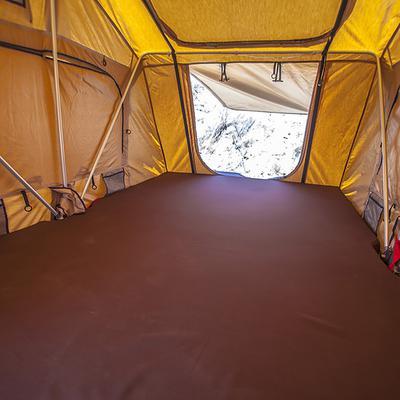 Overlander Roof Top Tent Open size 95 Inch W x 56 Inch L x 51 Inch H Load capacity is 661 lbs Sleeps 2-3 Smittybilt