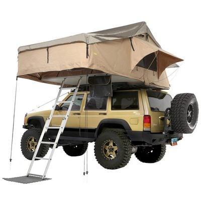 Overlander XL Roof Top Tent 122 Inch W x 76 Inch L x 51 Inch H Load Capacity 770 lbs Coyote Tan Smittybilt