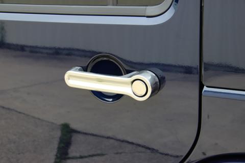 Jeep JK Exterior Door Handle Covers 6 Pieces 07-18 Wrangler JK Polished Silver Kentrol