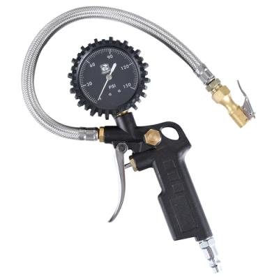 Inflator Pistol Grip with 0-150psi Dial Gauge Bulldog Winch