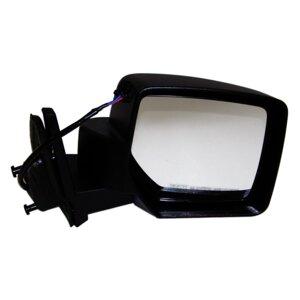 Black ; Right Power, Manual Folding Mirror for Jeep 2007-2010 MK Patriot Crown Automotive