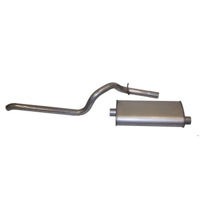 Muffler &amp; Tailpipe for 1984-1998 Jeep XJ Cherokee w/ 2.5L, 4.0L Engines Crown Automotive