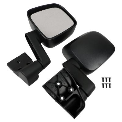 Manual, Manual Folding Mirror Set for 1987-2006 Jeep YJ, TJ Wranglers Crown Automotive