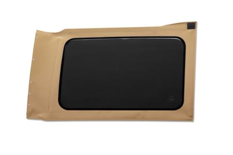 OE JL Replacement Windows Jeep 2018-26 Wrangler JL Quarter Right Hand 4-Door Tan Twill Tinted Bestop
