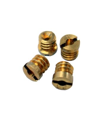 Carburetor Idle Feed Restriction Kit 0.33 Inch Brass Material Set of 4 Pieces Proform