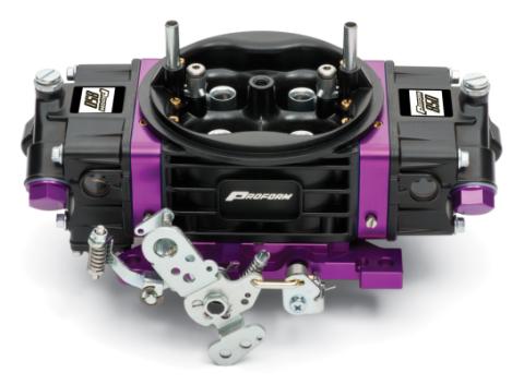 Black Race Series Carburetor 850 CFM Mechanical Secondary Black/ Purple Proform