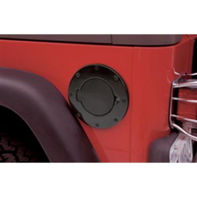 Gas Cover Billet Style Gloss Black 97-06 Wrangler TJ/LJ Smittybilt
