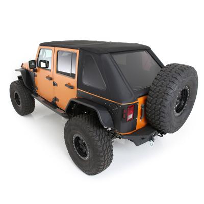 Bowless Combo Top W/Tinted Windows Protek Jeep 07 18 Wrangler JK 4 Door Smittybilt