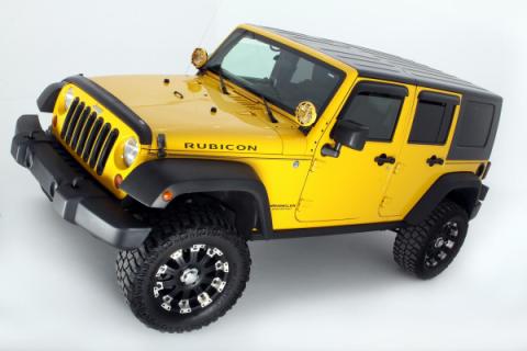Ventvisor Deflector for 2007-2018 Jeep Wrangler and More Smoke Outside Mount 4 Piece AVS