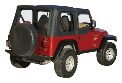 Complete Black Soft Top for TJ Wranglers w/ Unlimited Pkg. w/ Soft Upper Doors RT Off Road