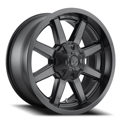 Aluminum Wheels 20X9 Maverick D436 8 On 180 Satin Black 125.1 Bore 20 Offset 8 Spoke Fuel Off Road Wheels