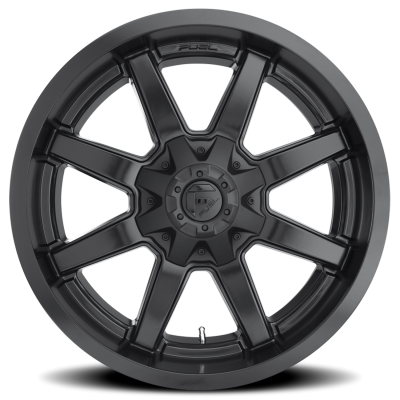 Aluminum Wheels 20X9 Maverick D436 8 On 180 Satin Black 125.1 Bore 20 Offset 8 Spoke Fuel Off Road Wheels