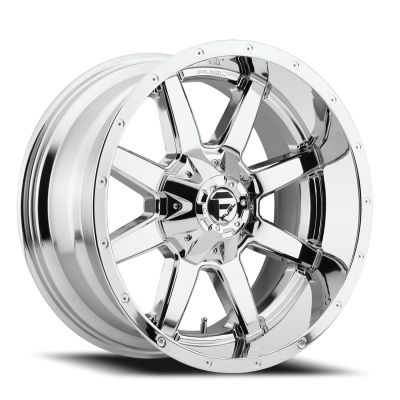 Aluminum Wheels 20X12 Maverick D536 8 On 170 Chrome 125.2 Bore -44 Offset Fuel Off Road Wheels