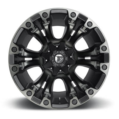 Aluminum Wheels 20X9 Vapor D569 8 On 165.1 Matte Black Double Dark Tint 125.2 Bore 20 Offset Fuel Off Road Wheels