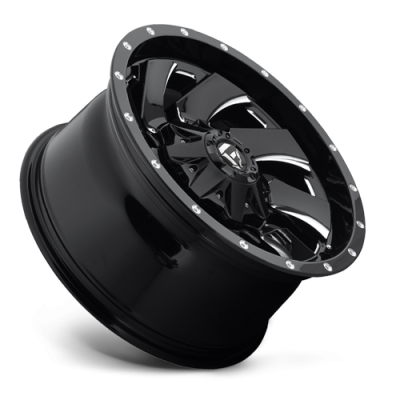 Aluminum Wheels 22X12 Cleaver D574 5 On 139.7/5 On 150 Gloss Black/Milled 110.3 Bore -44 Offset 8 Spoke Fuel Off Road Wheels