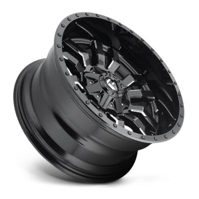Aluminum Wheels 20X9 Sledge D595 5 On 114.3/5 On 127 Gloss Black/Milled 78.1 Bore 1 Offset Fuel Off Road Wheels
