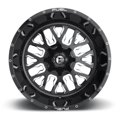 Aluminum Wheels 17X9 Stroke D611 5 On 114.3/5 On 127 Gloss Black/Milled 78.1 Bore -12 Offset Fuel Off Road Wheels