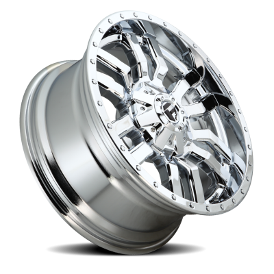 Aluminum Wheels 20X9 Sledge D631 8 On 180 Chrome Plated 124.2 Bore 20 Offset Fuel Off Road Wheels