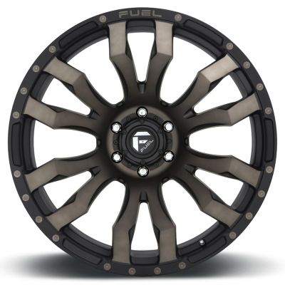 Aluminum Wheels 18X9 Blitz D674 6 On 139.7 Matte Black Double Dark Tint 106.1 Bore 1 Offset Multi Spoke Fuel Off Road Wheels