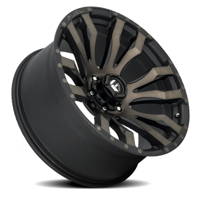 Aluminum Wheels 22X10 Blitz D674 6 On 139.7 Matte Black Double Dark Tint 106.1 Bore -18 Offset Multi Spoke Fuel Off Road Wheels