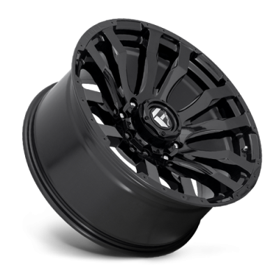 Aluminum Wheels 17X9 Blitz D675 8 On 165.1 Gloss Black 125.1 Bore 1 Offset Multi Spoke Fuel Off Road Wheels