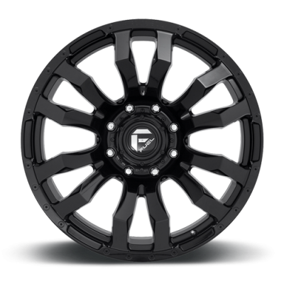 Aluminum Wheels 17X9 Blitz D675 8 On 165.1 Gloss Black 125.1 Bore 1 Offset Multi Spoke Fuel Off Road Wheels