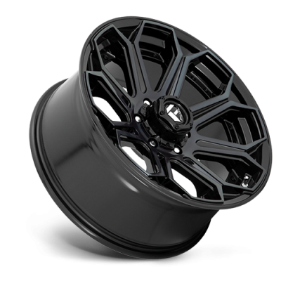 Aluminum Wheels 18X9 Siege D704 6 On 135 Gloss Black Machined Double Dark Tint 87.1 Bore -12 Offset Fuel Off Road Wheels