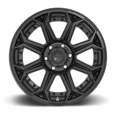 Aluminum Wheels 18X9 Siege D706 6 On 135 Matte Black 87.1 Bore 1 Offset Fuel Off Road Wheels