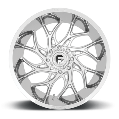 Aluminum Wheels 22X12 Runner D740 8 On 170 Chrome 125.1 Bore -44 Offset Fuel Off Road Wheels