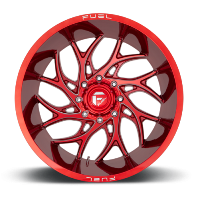 Aluminum Wheels 26X14 Runner D742 6 On 139.7 Candy Red Milled 106.1 Bore -75 Offset Fuel Off Road Wheels
