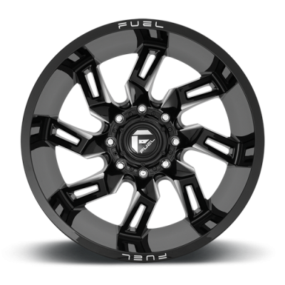 Aluminum Wheels 20X10 Lockdown D747 6 On 139.7 Gloss Black Milled 106.1 Bore -18 Offset Fuel Off Road Wheels