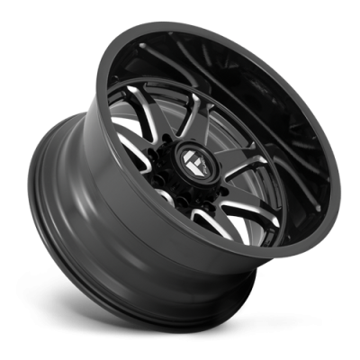 Aluminum Wheels 20X10 Hammer D749 6 On 139.7 Gloss Black Milled 106.1 Bore -18 Offset Fuel Off Road Wheels