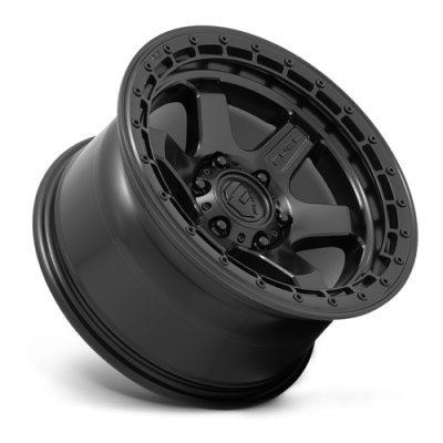 Aluminum Wheels 17X9 Block D750 5 On 127 Matte Black/Black Ring 71.5 Bore -12 Offset 6 Spoke Fuel Off Road Wheels