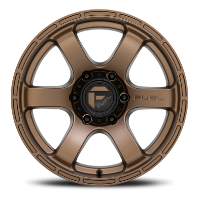 Aluminum Wheels 18X9 Rush D768 6 On 114.3 Matte Bronze 66.06 Bore 20 Offset Fuel Off Road Wheels