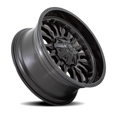 Aluminum Wheels 20X9 Arc D796 8 On 170 Matte Black W/ Gloss Black Lip 125.1 Bore 1 Offset Fuel Off Road Wheels