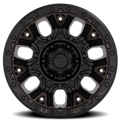 Aluminum Wheels 20X10 Traction D824 6 On 139.7 Matte Black Double Dark Tint 106.1 Bore -18 Offset Fuel Off Road Wheels