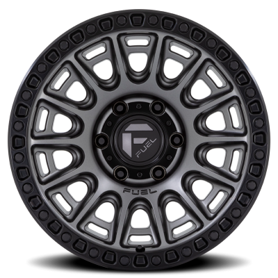 Aluminum Wheels 20X9 Cycle D835 6 On 139.7 Gunmetal Gray/Black Ring 106.1 Bore 1 Offset Fuel Off Road Wheels