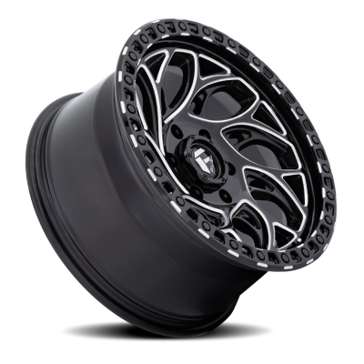 Aluminum Wheels 15X8 Runner OR D840 5 On 139.7 Gloss Black Milled 108 Bore -19 Offset Fuel Off Road Wheels