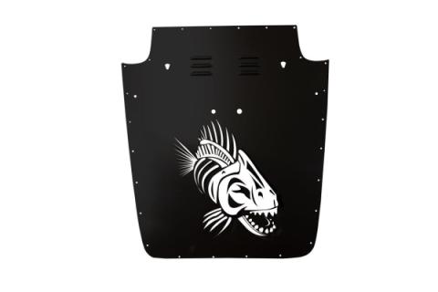 Jeep TJ Hood Louver 97-02 Jeep Wrangler Black Fishbone Offroad