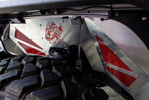 Jeep JL Inner Fenders For 18-Current Wrangler JL Front/Rear Set of 4 Aluminum Raw Fishbone Offroad