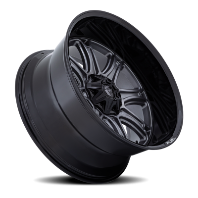 Aluminum Wheels 20X10 Darkstar FC853AB 8 On 180 Matte Gunmetal Gray/Black Lip 124.2 Bore -18 Offset Fuel Off Road Wheels