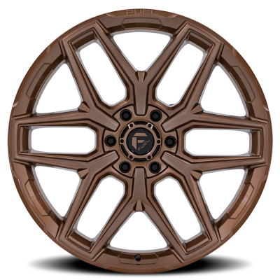 Aluminum Wheels 20X9 Flux 6 FC854ZR 6 On 120 Platinum Bronze 66.9 Bore 20 Offset Fuel Off Road Wheels