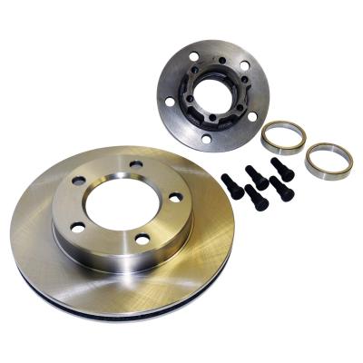 Hub &amp; Rotor Assembly for 1978-81 Jeep CJ-5, CJ-6, CJ-7 w/ 6-Bolt Flange, L or R Crown Automotive