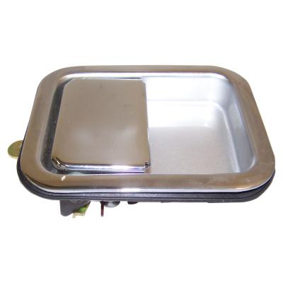 Exterior Chrome Door Handle Outer Front for 81-86 CJs and All YJs &amp; TJs w/ Full Steel Doors Crown Automotive