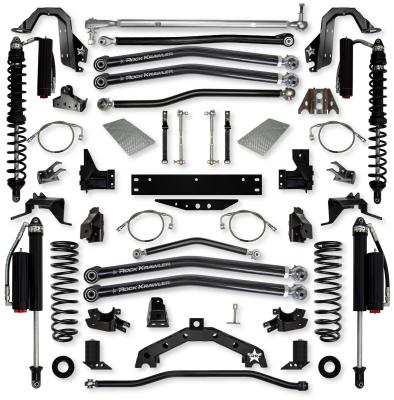 4.5 Inch X-Factor X2 Coilover Long-Arm Suspension System for Jeep Wrangler JK Comp Stage 2 Rock Krawler