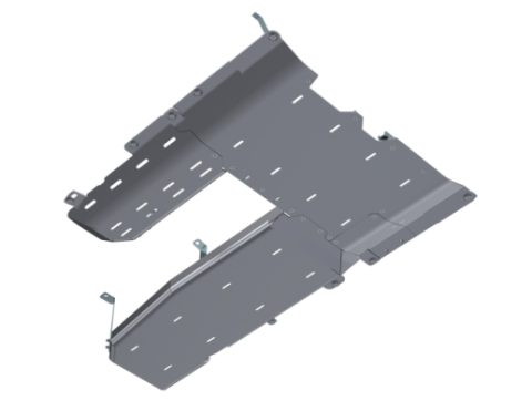JLU T-Case/Fuel Skid/ DPF Only -  4 Door 3.0L Diesel Aluminum Artec Industries