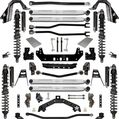 4.5 Inch Adventure X2 Pro Elite Coilover Long-Arm Suspension System for Jeep Wrangler JL Gas Models Trail Runner System Stage 1 Rock Krawler